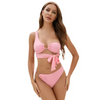 LOGO LOGO PRIVADO DE MAIS PRIVATIVA RECIONE Pink Split Swim Wear Biquíni One ombro Biquíni Swimsuit