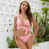 LOGO LOGO PRIVADO DE MAIS PRIVATIVA RECIONE Pink Split Swim Wear Biquíni One ombro Biquíni Swimsuit
