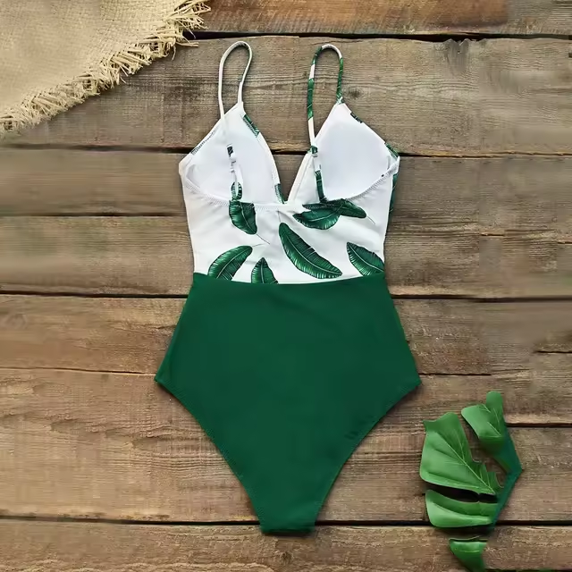  Meninas de maia de praia roupas de banho de banho de bananeira Twist-Front Frent Mulheres Sexy Cups acolchoadas de decote em V
