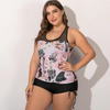Biquíni de traje de praia de maiô Floral Prind Printe