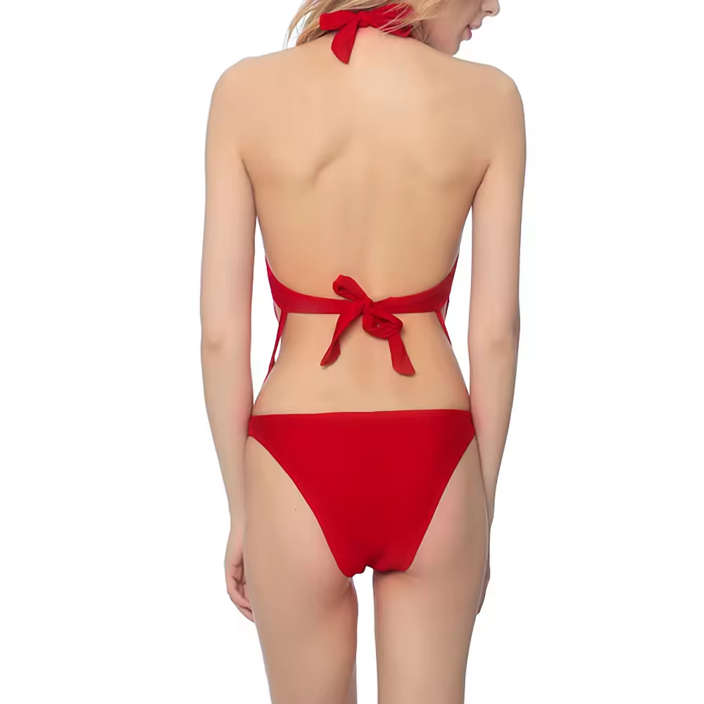 Mulheres com arecal de aro de arco de arco plus size tankini praia