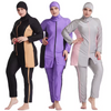 PLUS TAMANHO MUNIMIM SWIRO UM BURKINIS TAPE DO BAIO DE BAIO DE BAIO Cobertura completa de roupas de banho muçulmanas