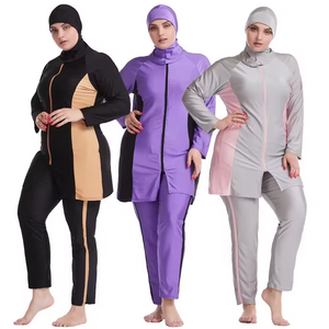 PLUS TAMANHO MUNIMIM SWIRO UM BURKINIS TAPE DO BAIO DE BAIO DE BAIO Cobertura completa de roupas de banho muçulmanas