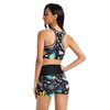 Mulheres Sexy Monokiny Push-Up Sutwed Satimsuit Swimsuith Feminino High Neckwearwarwarwear Arda de banho Ternos de banho Bikini de verão