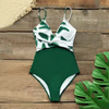  Meninas de maia de praia roupas de banho de banho de bananeira Twist-Front Frent Mulheres Sexy Cups acolchoadas de decote em V