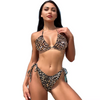 Padrão personalizável sem nas costas Bikini Beach Swimwear para mulheres