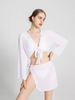 Minadas para mulheres com encobrimento Sexy Halter Bikini define roupas de banho de três peças
