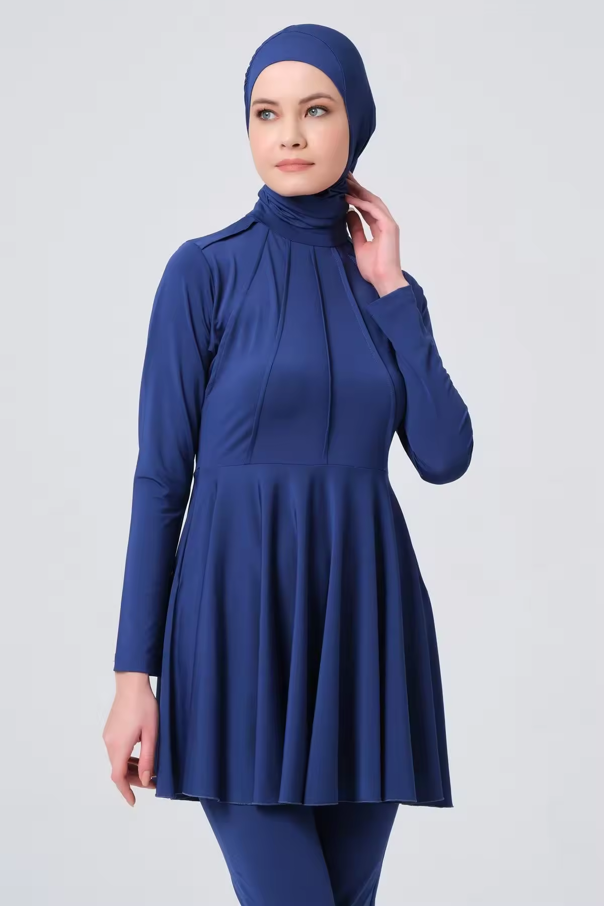 Menas de banho Mulheres modestas de roupas de banho completas praia árabe usa hijab burkini roupas de banho de maiô