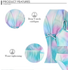 Manga de pescoço shorts autocelus definir tops de coreso feminino para mulheres