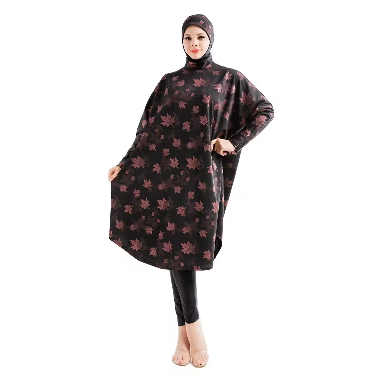 Impressão de roupas de banho para feminino muçulmano 3pcs