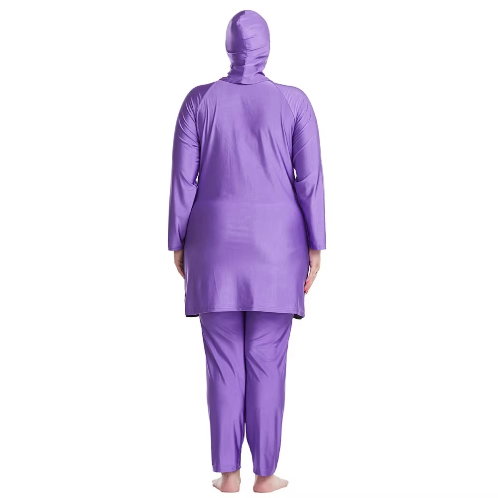 PLUS TAMANHO MUNIMIM SWIRO UM BURKINIS TAPE DO BAIO DE BAIO DE BAIO Cobertura completa de roupas de banho muçulmanas